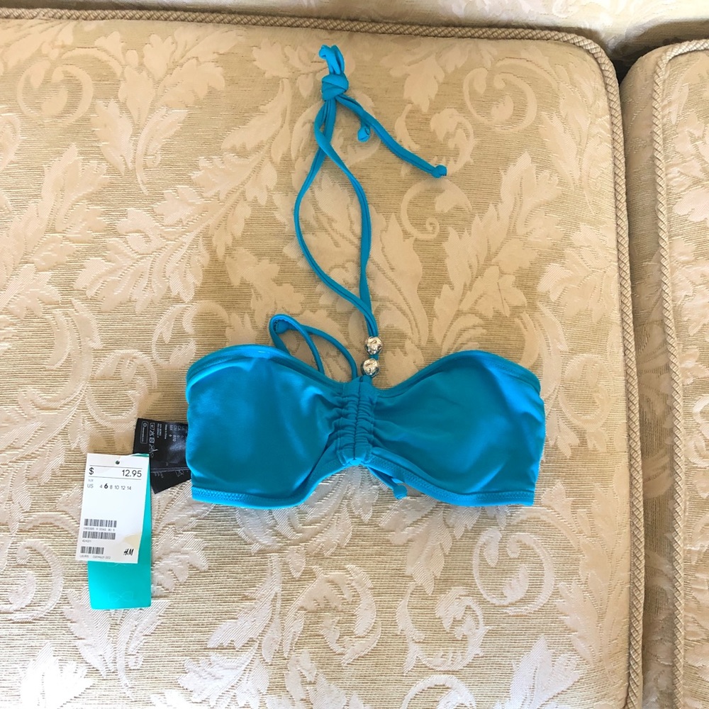 Blue Bikini Top